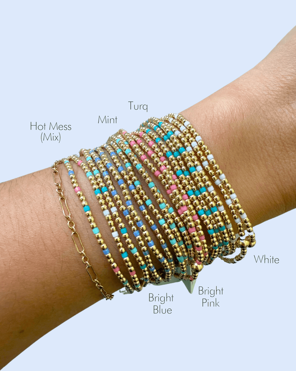 enewton • Hope Sincerity Pattern 2mm Bead Bracelet - Turquoise main image 0