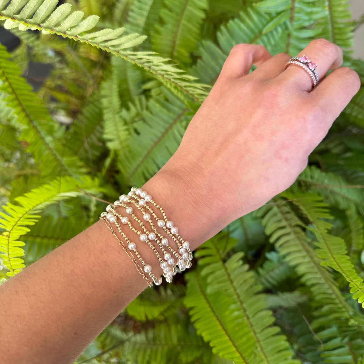 PEARL HOPE UNWRITTEN 4MM BEAD BRACELET main image 1