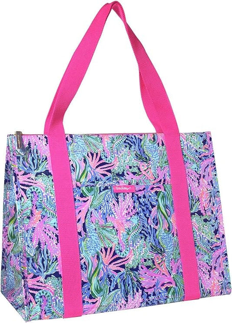 Tennis Backpack Queenie Tropical Floral Pink - $148.00