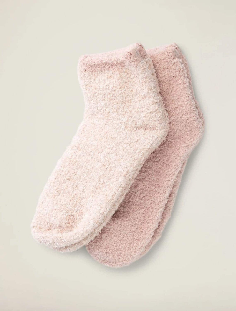 Barefoot Dreams CozyChic® 2 Pair Tennis Sock Set - Oyster Multi