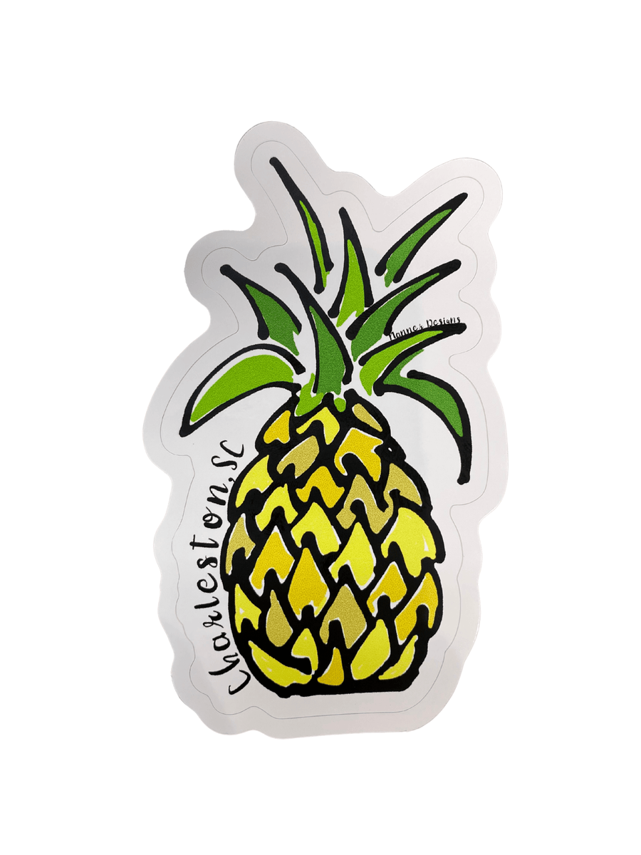 Pineapple Multi Color Aesthetic Sticker
