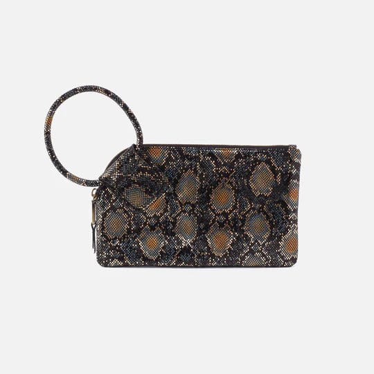 Hobo Sable Wristlet Snakeskin Halo Shimmer Carolina Girls