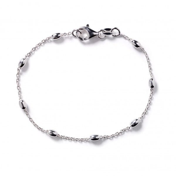 Southern Gates® Sterling Silver Rice Bead Satellite Bracelet Carolina