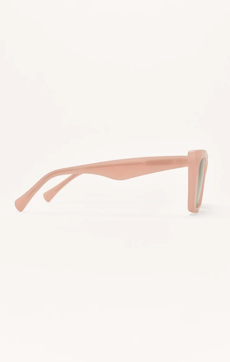 Pink Cat Eye Blush and Gold Polarized Sunglasses
