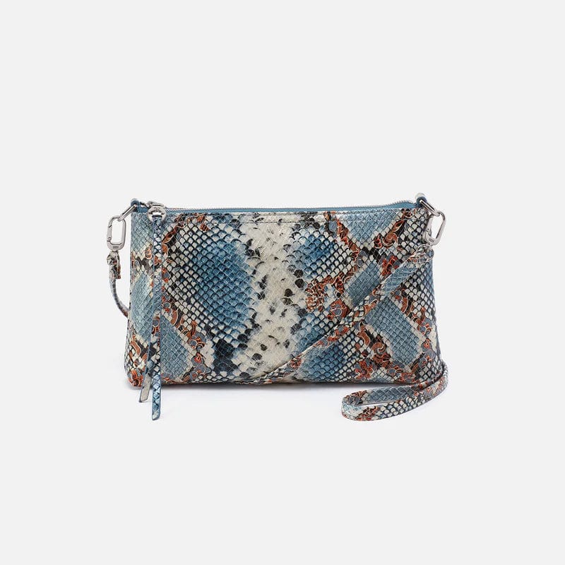 Hobo Darcy Convertible Crossbody Blue Tempest in Printed Leather Carolina Girls