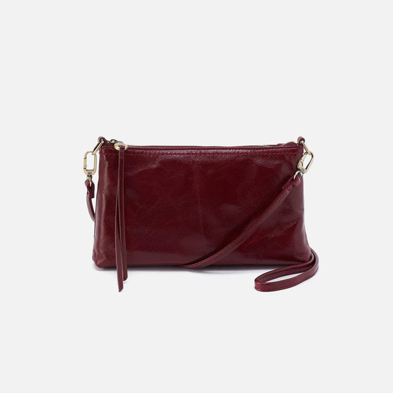 Hobo Darcy Convertible Crossbody Winterberry in Polished Leather Carolina Girls