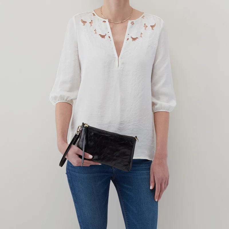 Hobo Darcy Convertible Crossbody - Winterberry in Polished Leather