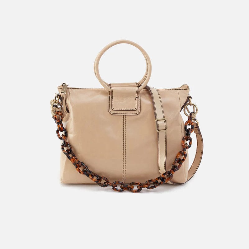 Hobo Sheila Medium Satchel Quartz in Polished Leather